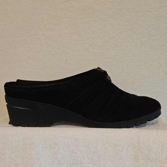 Cole Haan Black Women's Mules. Waterproof With Nike Air Heels. Size 8.5 - Picture 2 of 16